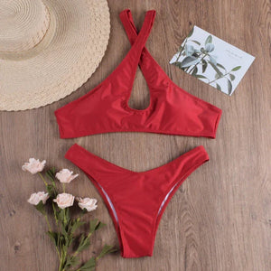 XS S M L Bikini taille haute string soutien-gorge push-up Vario - GUAPPAA