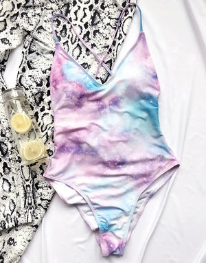 XS-XL Maillot de bain une pièce tanga échancré dos nu - GUAPPAA