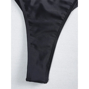 Maillot de bain string ficelle trois pièces avec robe de plage transparente Transparencia - GUAPPAA