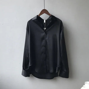 Chemise satinée femme élégante chic Winchester S-XXL - GUAPPAA