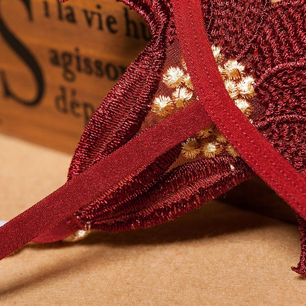 Micro string ficelle à perles brodé sexy Perle Fleurie - GUAPPAA