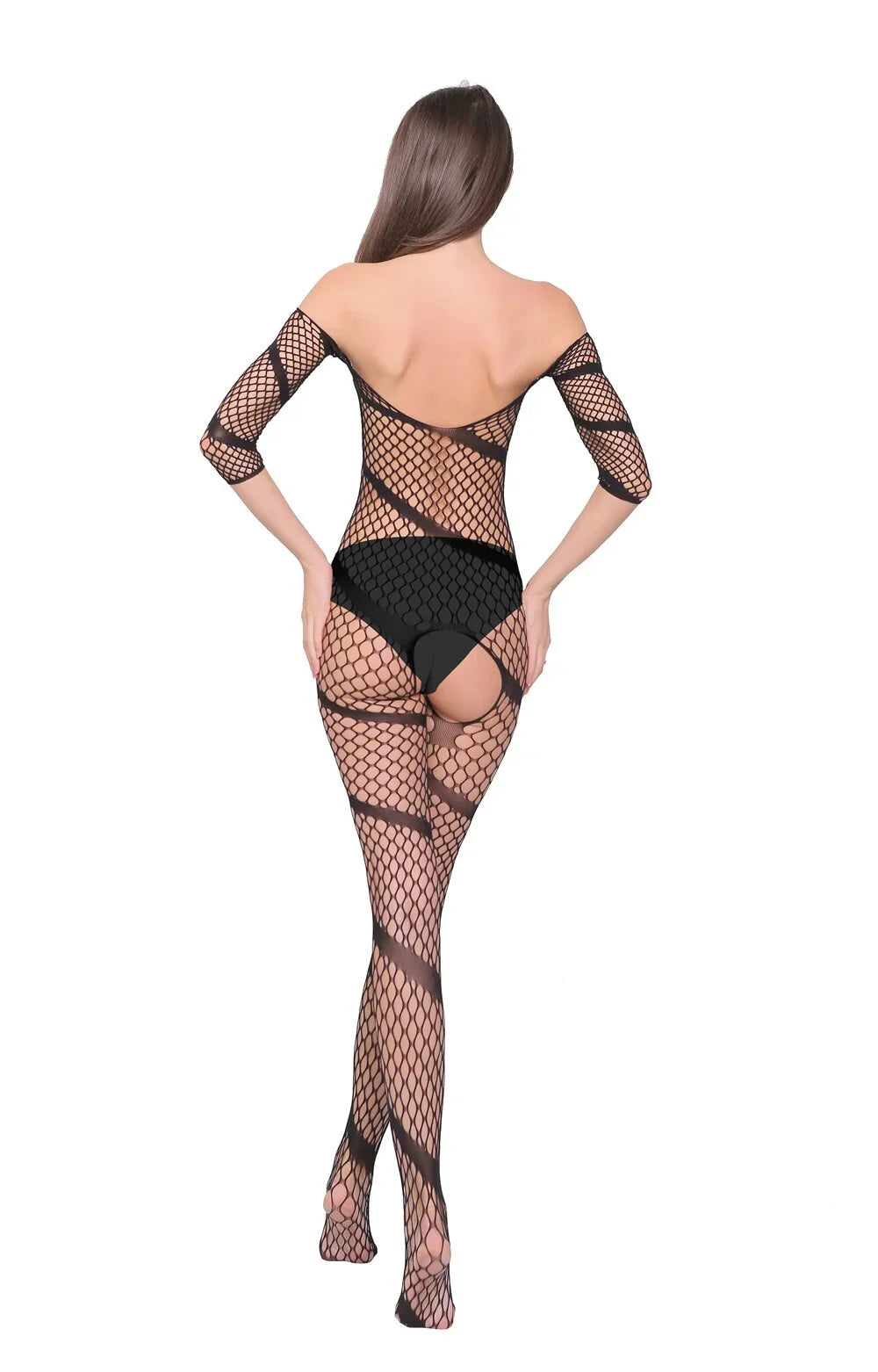 Combinaison résille à bandes érotique sexy Bandee - GUAPPAA