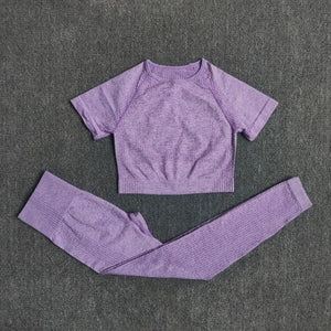 Ensemble legging et crop top fitness femme sport yoga - GUAPPAA