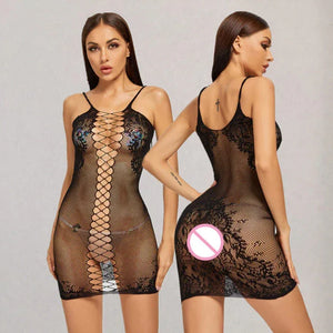 Micro robe sexy en résille transparente Junta - GUAPPAA