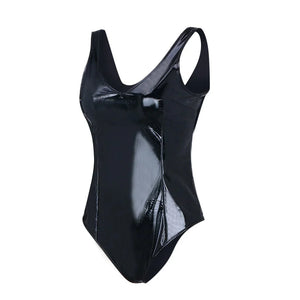 S-XXXL Body string tanga latex noir laqué verni brillant Le Bain Douche - GUAPPAA