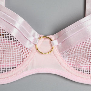 Lingerie sexy femme ensemble 4 pièces transparent Notre-Dame - GUAPPAA