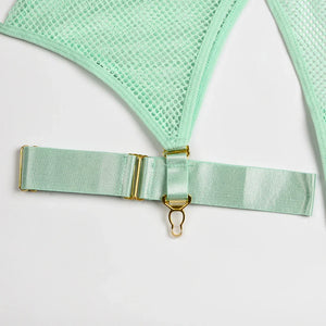 Lingerie sexy femme ensemble 4 pièces transparent Notre-Dame - GUAPPAA