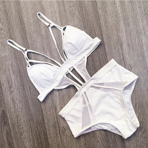 Tankini maillot de bain femme une pièce échancré ouvert Leia - GUAPPAA