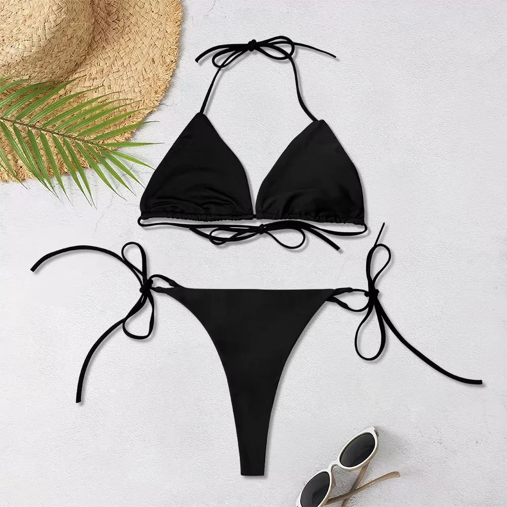 Bikini brésilien string push-up L’île du Vent noir