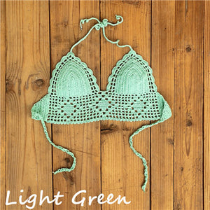 Crop-top de bikini crochet Dominique - GUAPPAA