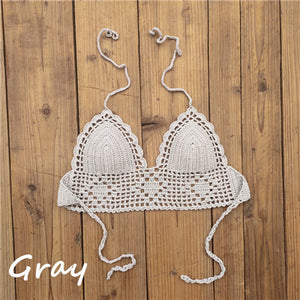 Crop-top de bikini crochet Dominique - GUAPPAA