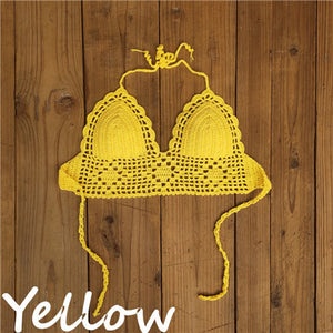 Crop-top de bikini crochet Dominique - GUAPPAA