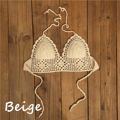 Crop-top de bikini crochet Dominique - GUAPPAA