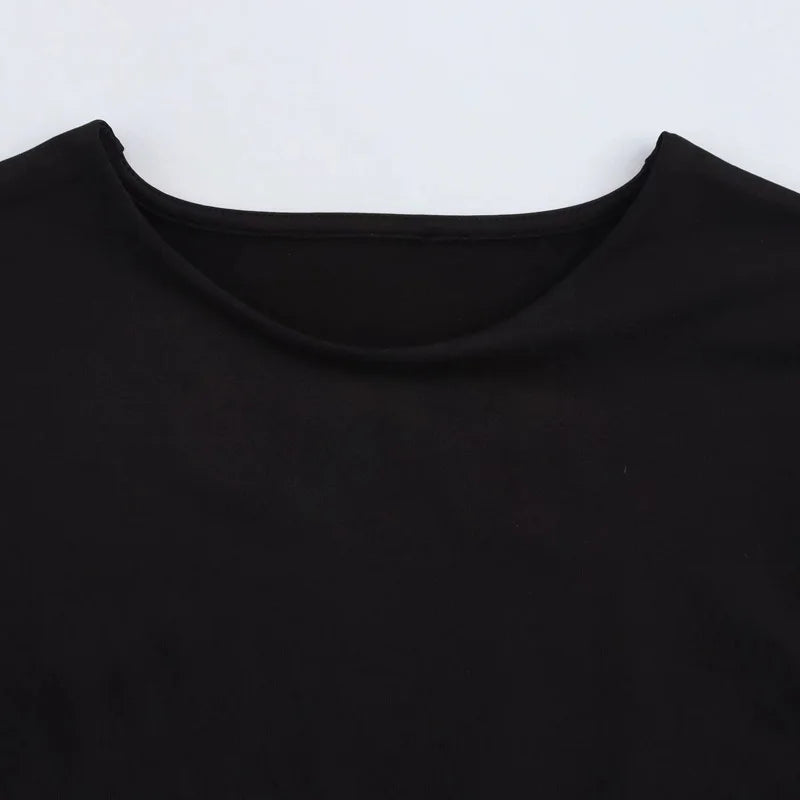 Body string manches longues col haut La Nocturne Brun foncé - Body - image 6