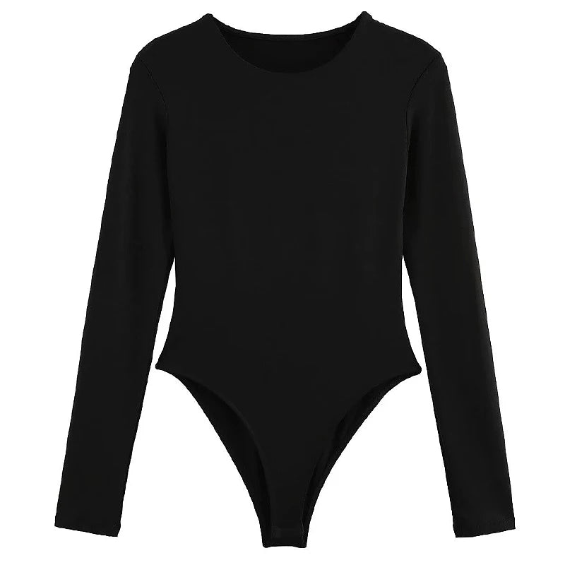 Body string manches longues col haut La Nocturne Brun foncé - Body - image 4