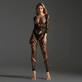 Combinaison body filet de pêche fishnet géométrique Maya - GUAPPAA