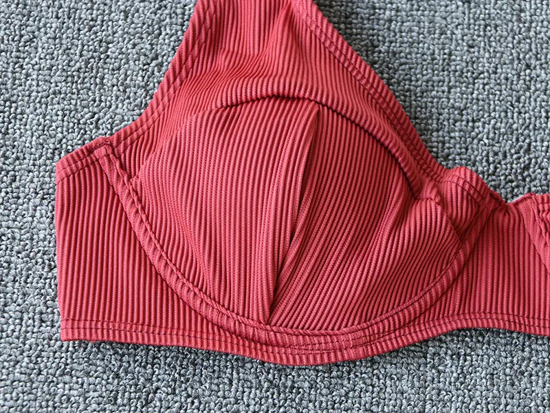 Maillot de bain tanga deux pièces push-up Almeria - GUAPPAA