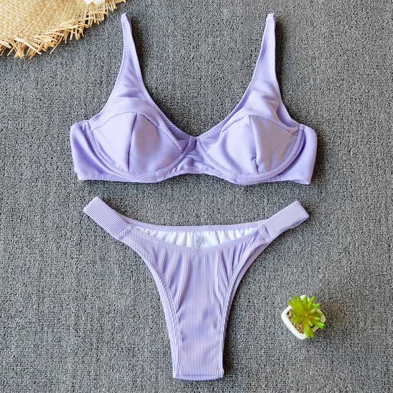 Maillot de bain tanga deux pièces push-up Almeria - GUAPPAA