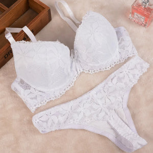 Ensemble 2 pièces lingerie dentelle string soutien-gorge Pétillante - GUAPPAA