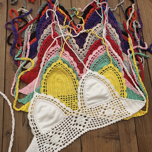 Crop-top de bikini crochet Dominique - GUAPPAA