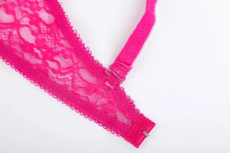Ensemble lingerie dentelle deux pièces string et soutien-gorge Mirage - GUAPPAA