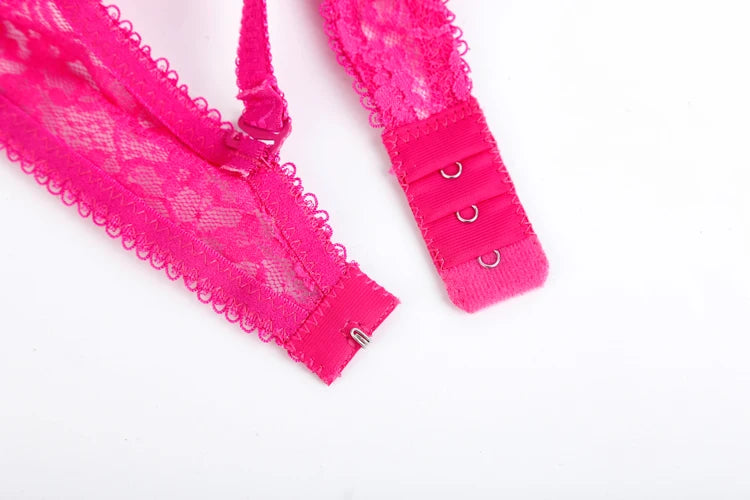 Ensemble lingerie dentelle deux pièces string et soutien-gorge Mirage - GUAPPAA