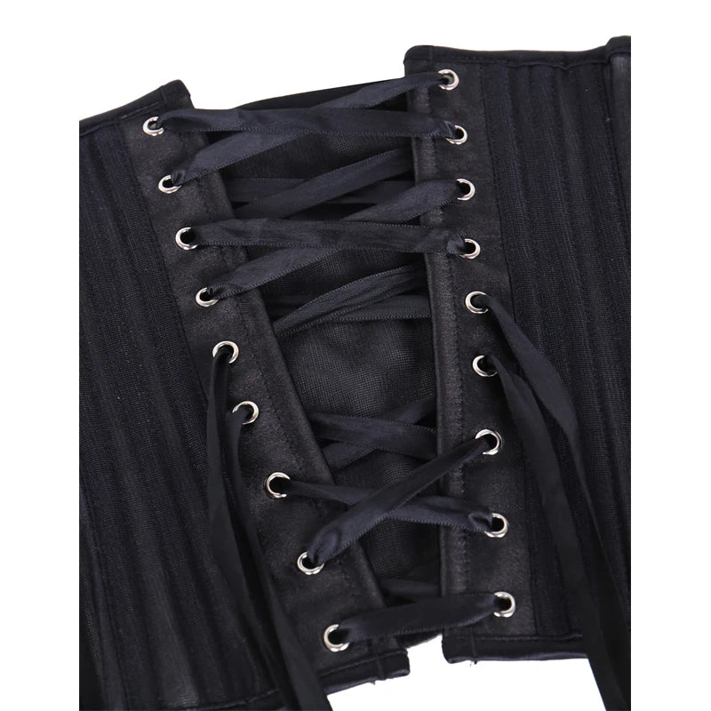 Corset burlesque transparent noir pour femme Burlington - GUAPPAA