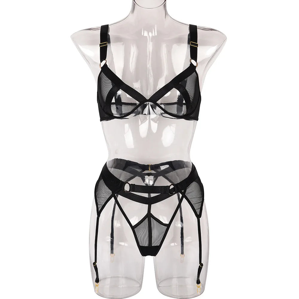 Lingerie sexy ensemble trois pièces Le Rapprochement - GUAPPAA