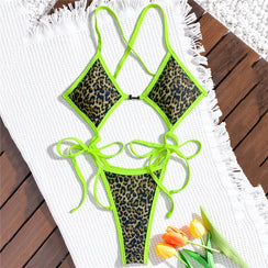 La Féline – Monokini Une Pièce Imprimé Léopard Ajouré