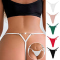 La Frivole - String taille basse à chaîne dorée au dos