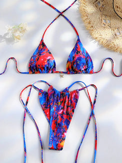 La Tie-Dye Solaire – Bikini Micro Brésilien String Deux Pièces