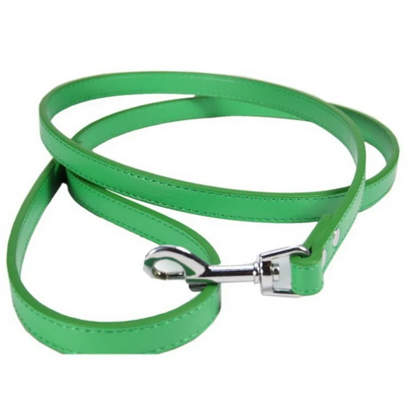 Sexy Leather Traction Lead Leash Rope Collars Strap Chains Choker Men Women Cosplay Props Bundle Belt Hauling Cable - GUAPPAA
