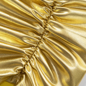 Micro robe métallique ou dorée asymétrique de soirée Clubwear Sopa - GUAPPAA