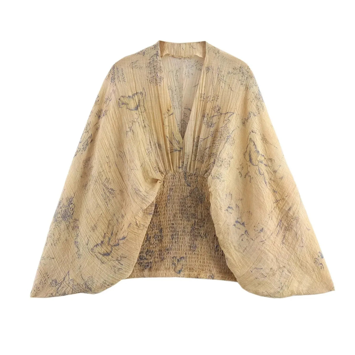 Présentation générale de la chemise imprimée col V La Bohème Libre