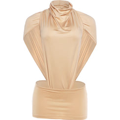 L'Ivoire - Ensemble Body Col Roule Mini-Jupe Decoupes