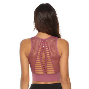 Haut crop-top de sport dos aéré pour femme Extrême - GUAPPAA
