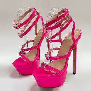 Sandales à talons hauts plateforme 15cm Sommum - GUAPPAA