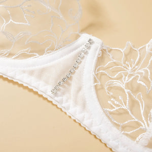 Lingerie fine ensemble cinq pièces sexy transparent Millésime - GUAPPAA