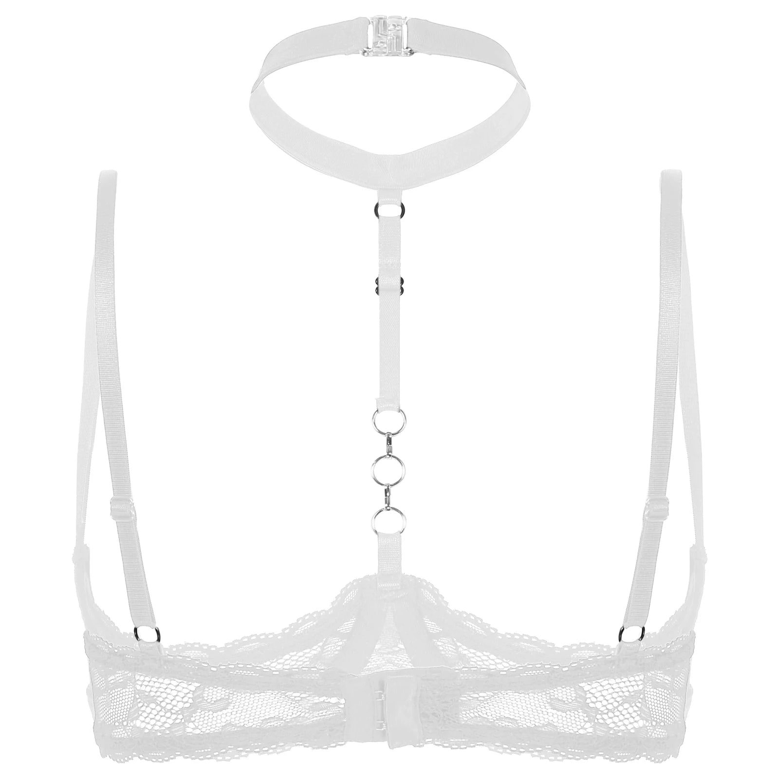 Soutien-gorge balconnet avec collier et chaîne en dentelle Extase - GUAPPAA