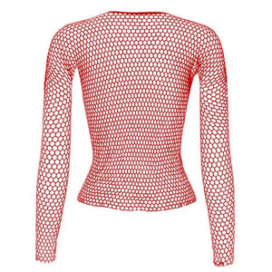 Crop-top résille sexy à manches longues Extasia - GUAPPAA