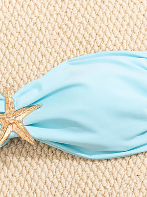 Bikini L’Étoile Solaire brun deux pièces avec bas string pour femme