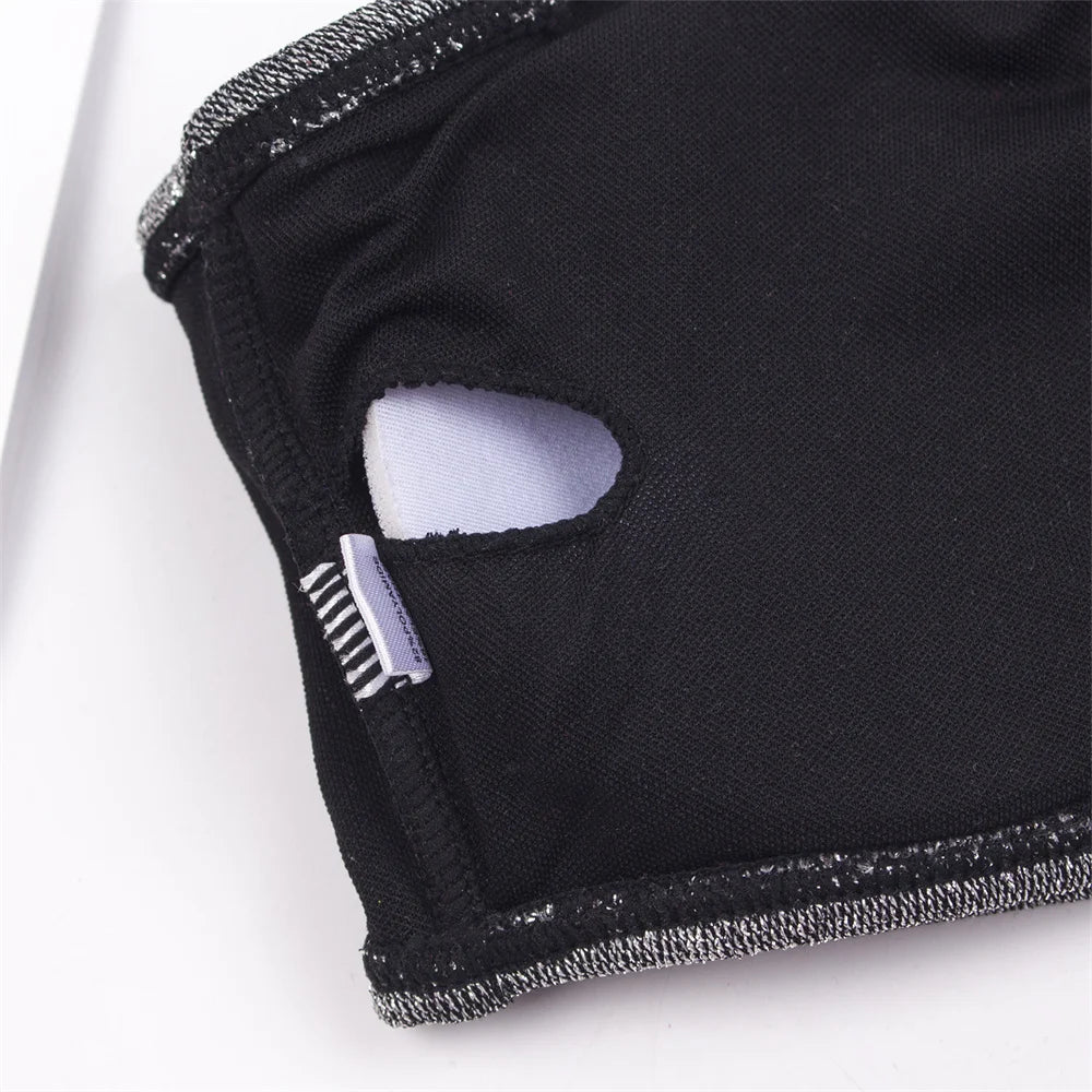 Maillot de bain deux pièces échancré brillant bandeau une bretelle Latades - GUAPPAA