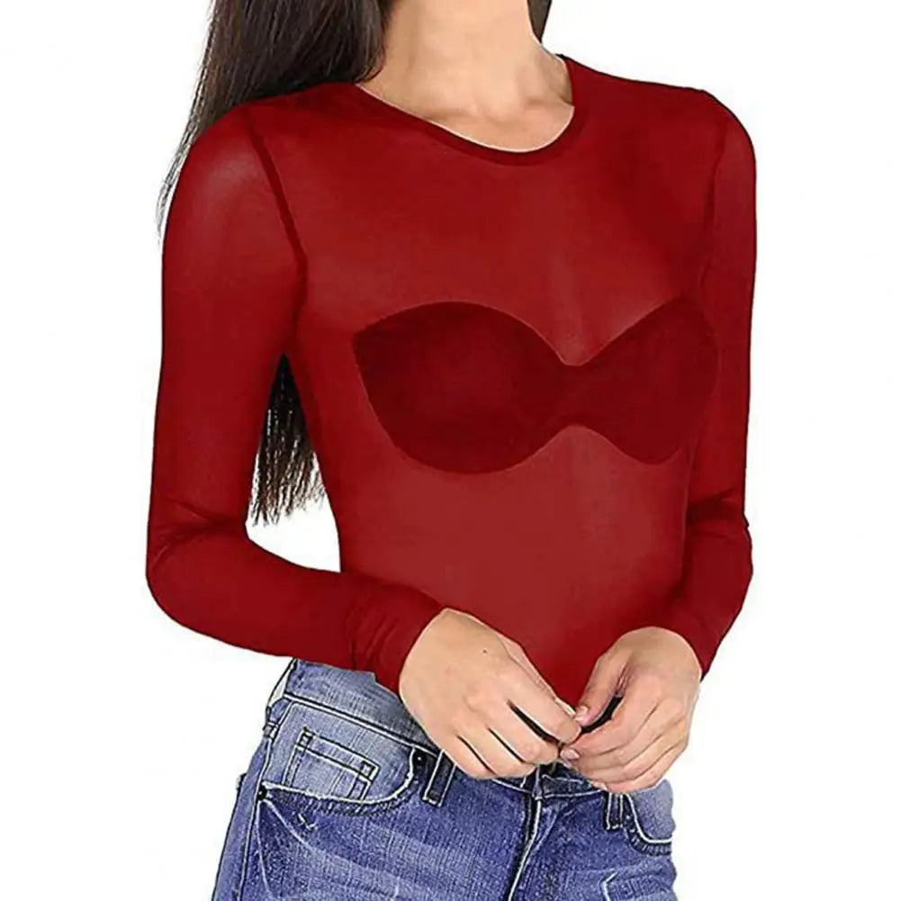 Pull fin transparent mesh femme Le Changement - GUAPPAA