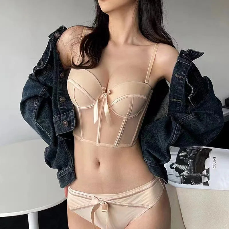 Lingerie sexy bustier et culotte transparents Solstice - GUAPPAA