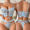 Ensemble soutien-gorge bustier dentelle lacé et string Dolce Vita