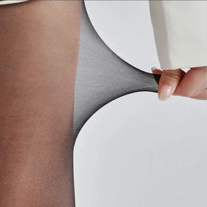 Collant noir transparent à liseret vertical fin Le glamour - GUAPPAA