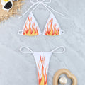Micro bikini string imprimé flammes Alicante