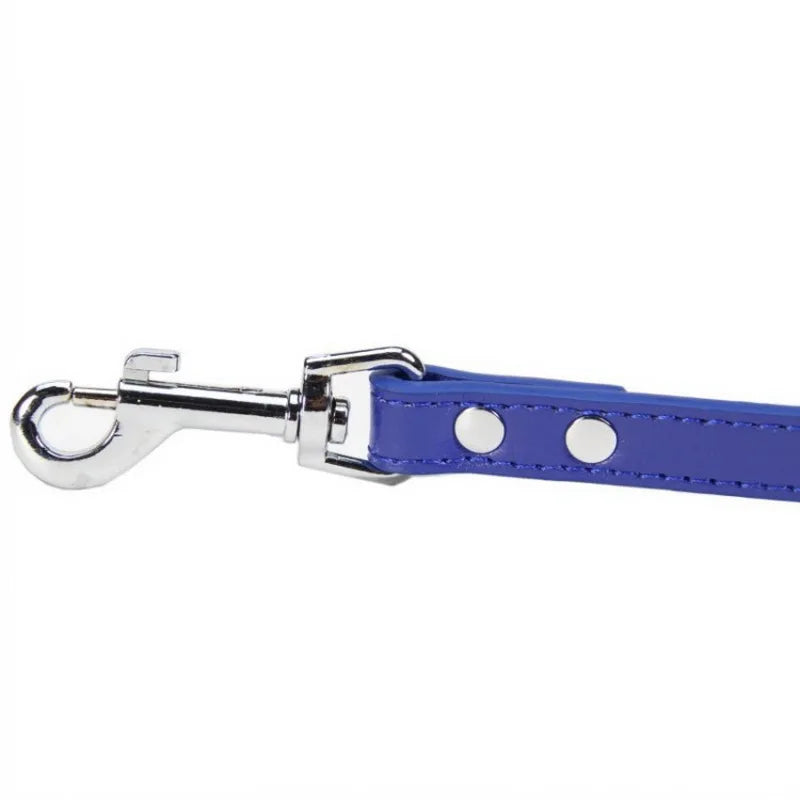 Sexy Leather Traction Lead Leash Rope Collars Strap Chains Choker Men Women Cosplay Props Bundle Belt Hauling Cable - GUAPPAA