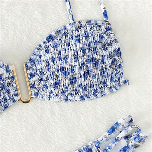 Maillot de bain échancré deux pièces push-up Soledad - GUAPPAA