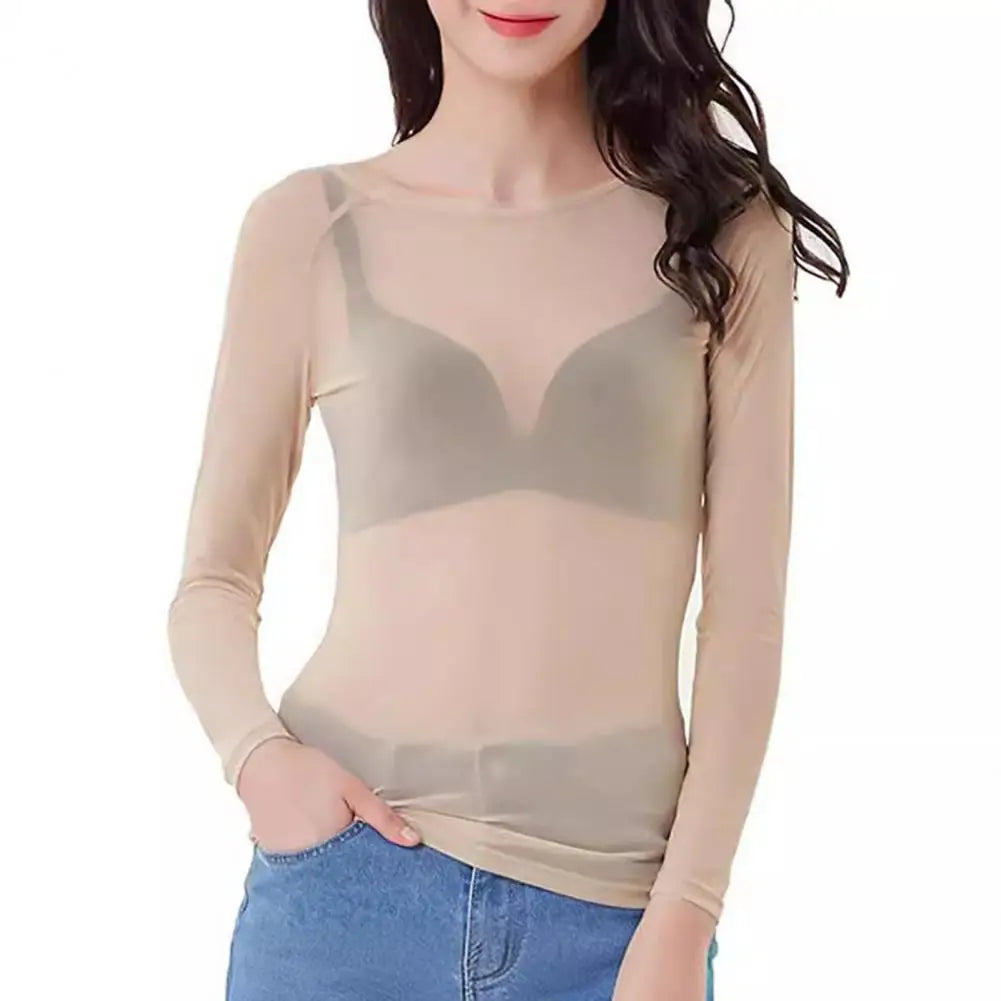 Pull fin transparent mesh femme Le Changement - GUAPPAA